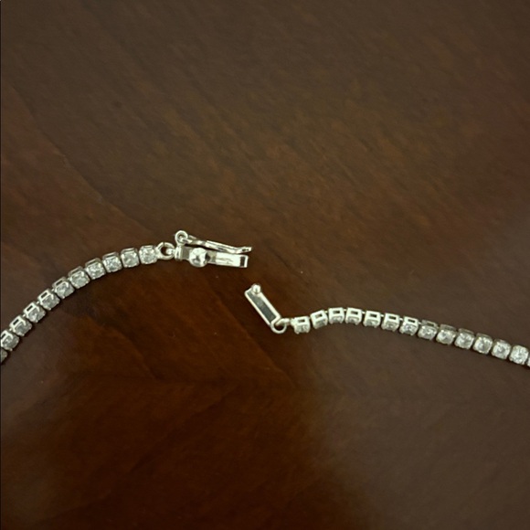 Silver Tennis Necklace - Picture 6 of 6
